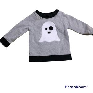 Monica And Andy Child Ghost Sweatshirt 9-12M like new 100% Organic Cotton